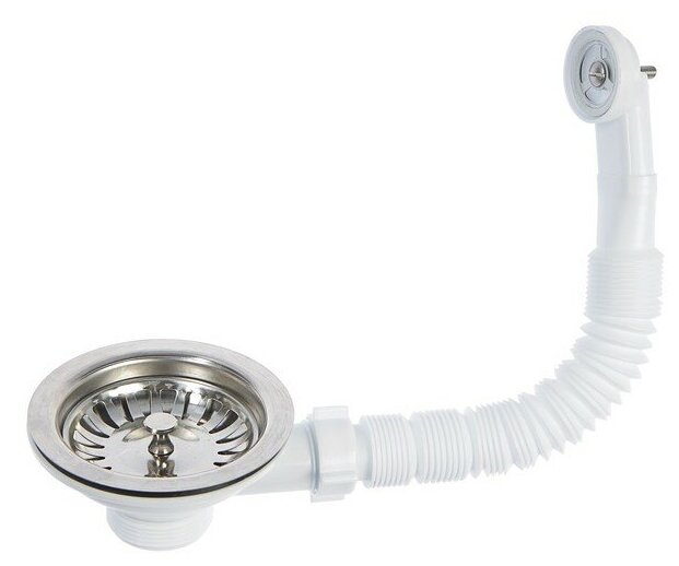 фото Трубный (коленный) выпуск для мойки, для раковины, для душа, для ванны АНИ Пласт N320S