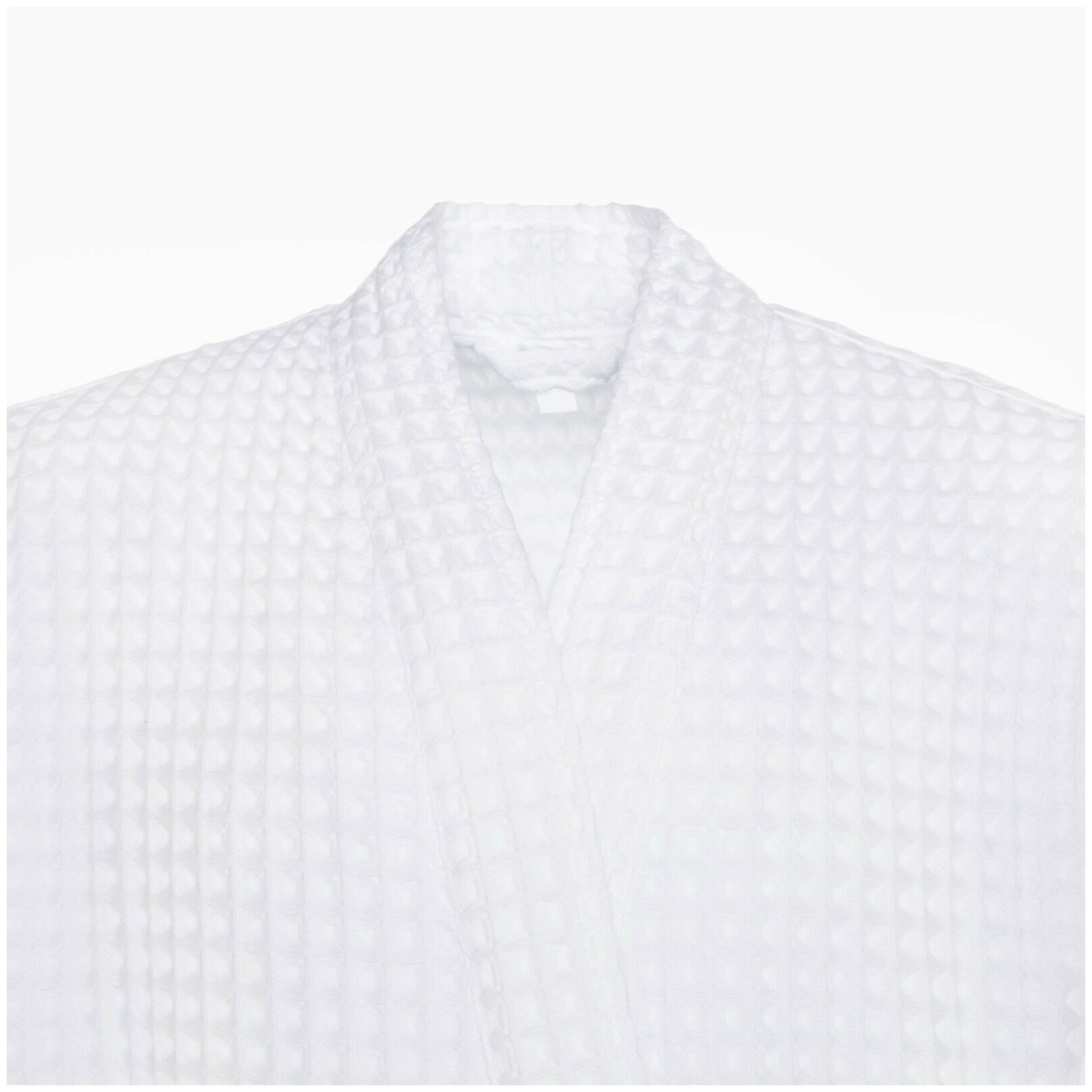 Халат вафельный мужской удлиненный Этель "Boho" размер 50-52, цвет белый, 100% хлопок, 290 г/м2