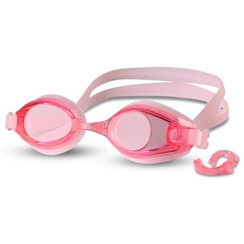 фото Очки для плавания indigo сменная переносица 205 g розовый
