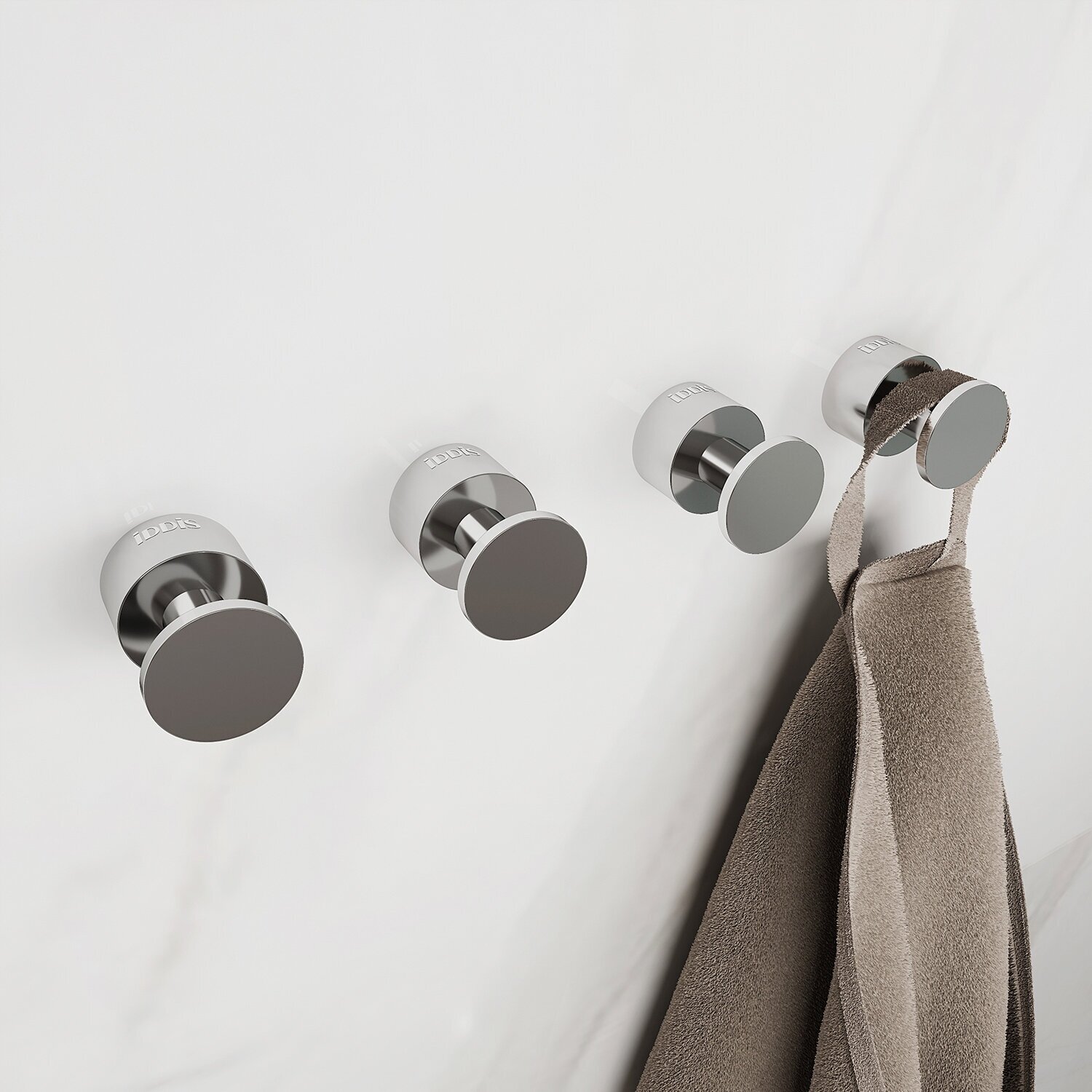Крючок для ванной Iddis Optima Home металл хром (4 шт.)