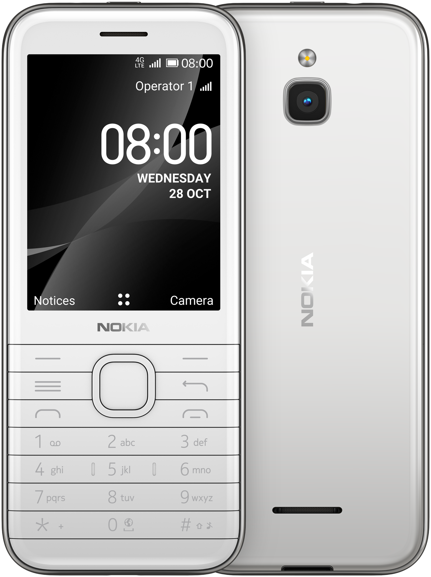 Мобильный телефон Nokia 8000 4G DS TA-1303 White