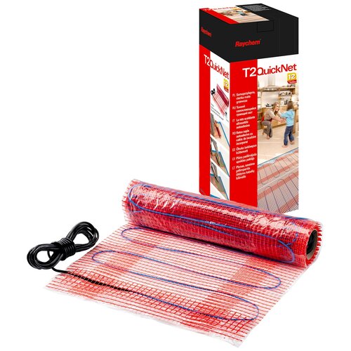 Греющий мат теплый пол Raychem T2QuickNet Plus R-QN-P-30M2T0 160 Втм2 на площадь 30м2 10204₽