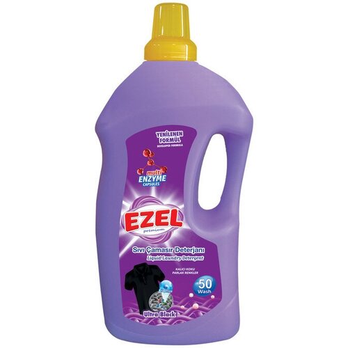 Жидкое средство для стирки черных вещей Ezel Premium- 3л.