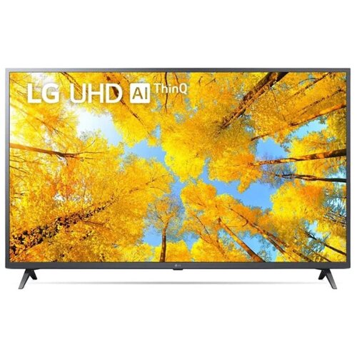 Телевизор LG 43 LED, UHD, Smart TV (webOS), Звук (20 Вт (2x10 Вт)), 2xHDMI, 1xUSB, RJ-45 Металлический серый, 43UQ76003LD. ADKFLJD