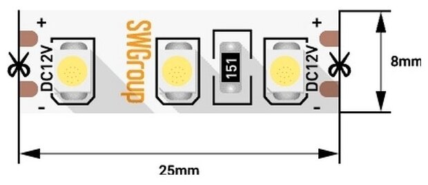 Светодиодная лента SWG SWG3120-12-9.6-NW-66-M 014778 - фотография № 12