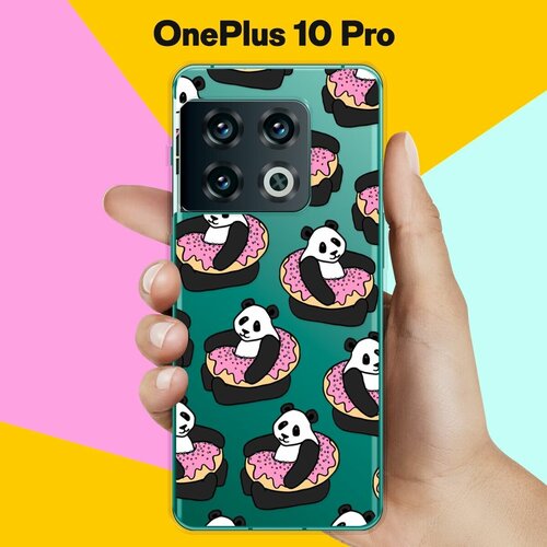 Силиконовый чехол на OnePlus 10 Pro Панды / для ВанПлас 10 Про силиконовый чехол на oneplus 10 pro ванплас 10 про игровой фон