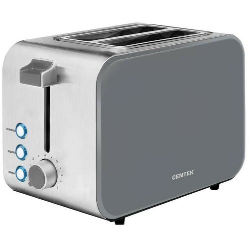 CENTEK Тостер CENTEK CT-1422 GRAY тостер centek ст 1421 серебристый 750 вт