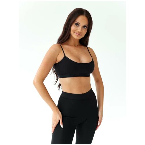 фото Топ kota, хлопок, трикотаж, размер xl, черный