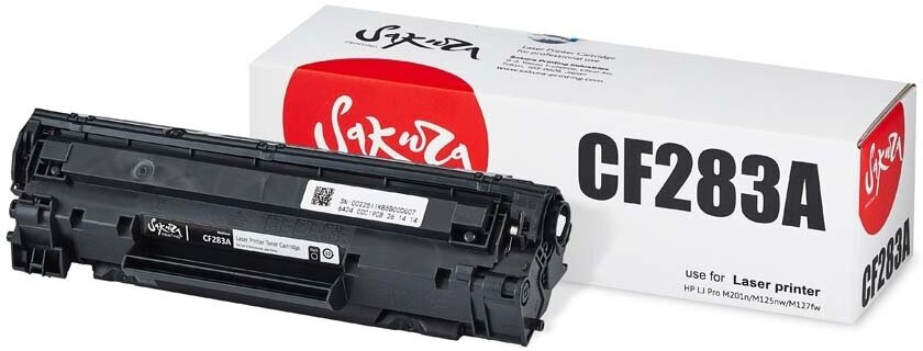 Картридж CF283A для HP LaserJet M125ra, M125r, M125rnw, M125, M127fn, M225rdn 1600 стр. Sakura