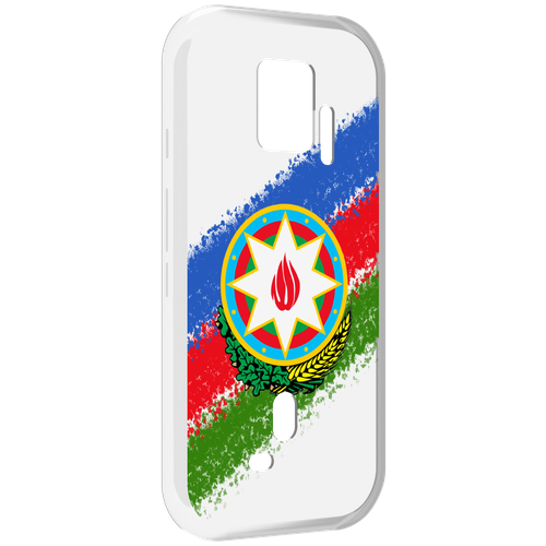 Чехол MyPads герб флаг Азербайджана для ZTE Nubia Red Magic 7S Pro задняя-панель-накладка-бампер чехол mypads герб флаг таджикистан для zte nubia red magic 7s pro задняя панель накладка бампер