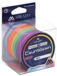 Плетеный шнур MIKADO Norway Quest Countdown d=0.45 мм, 300 м, 37.5 кг, multicolor