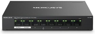 Коммутатор Mercusys MS108GP с 8 гигабитными портами (7 портов PoE+)