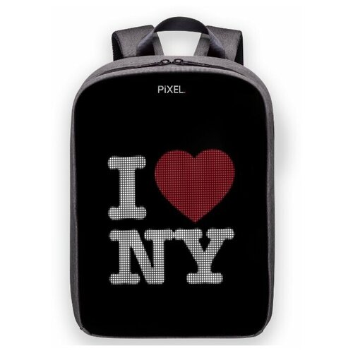 фото Рюкзак с led-дисплеем pixel plus - silver (светло-серый)