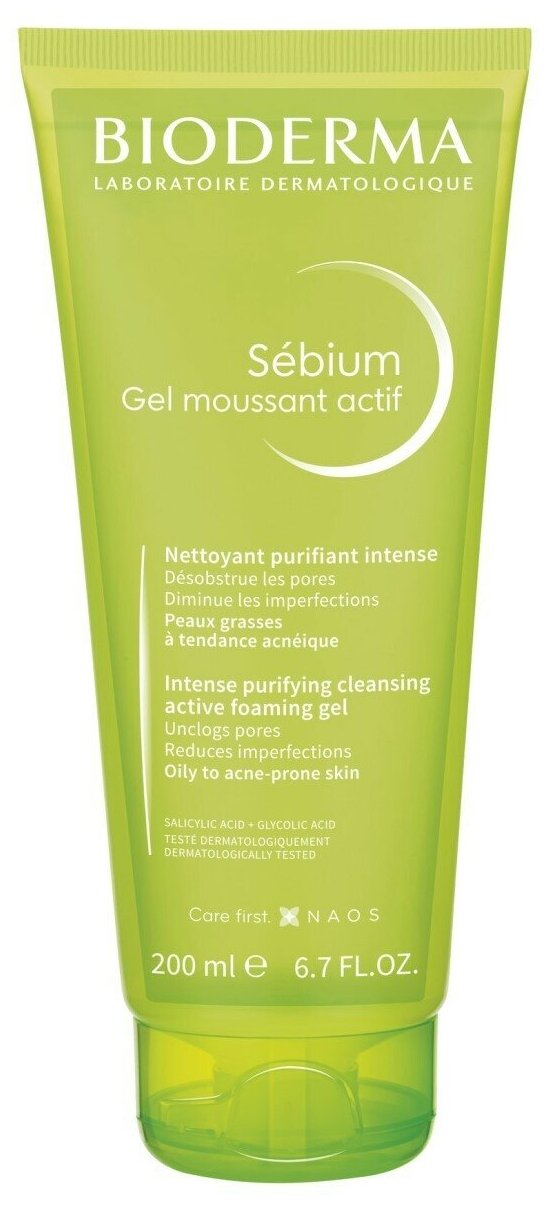 Bioderma Sebium Gel Actif Гель для умывания, 200 мл