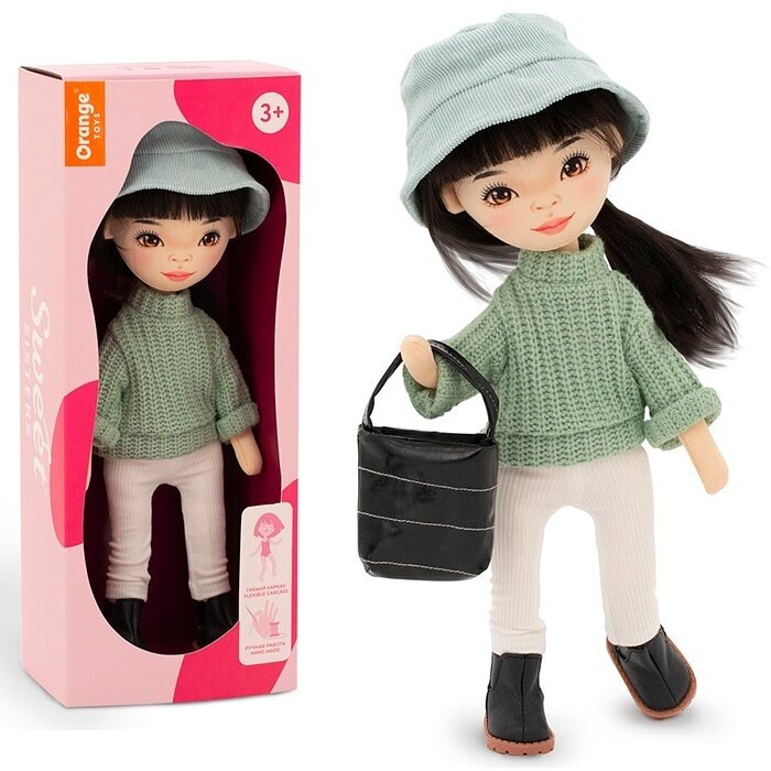 Кукла Orange Toys lilu в зеленом свитере 32 см, серия весна (SS04-16)