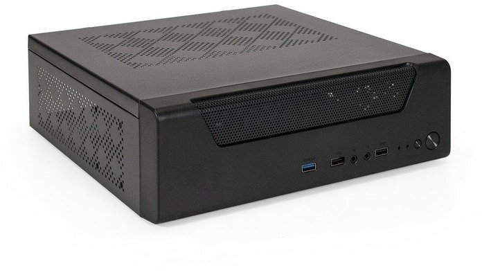 Корпус Desktop ExeGate FL-102-TPS450 (mini-ITX, БП TPS450 с вент. 8см, 2*USB + 1*USB3.0, аудио, черный) EX294022RUS