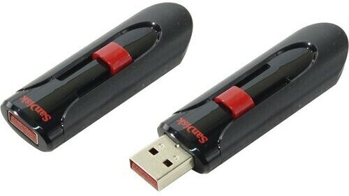 Флешка Sandisk Cruzer Glide SDCZ60-256G-B35 256 Гб Black