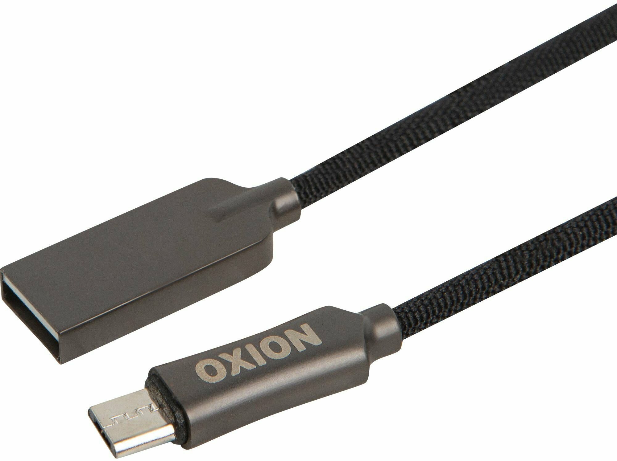 Дата-кабель microUSB Oxion SC034M цвет чёрный