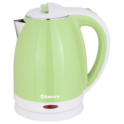 Чайник Sakura SA-2138, зеленый/белый