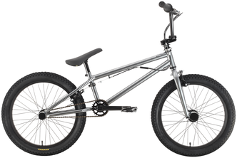 Велосипед BMX STARK Madness BMX 3 (2021) серебристый/черный (требует финальной сборки)