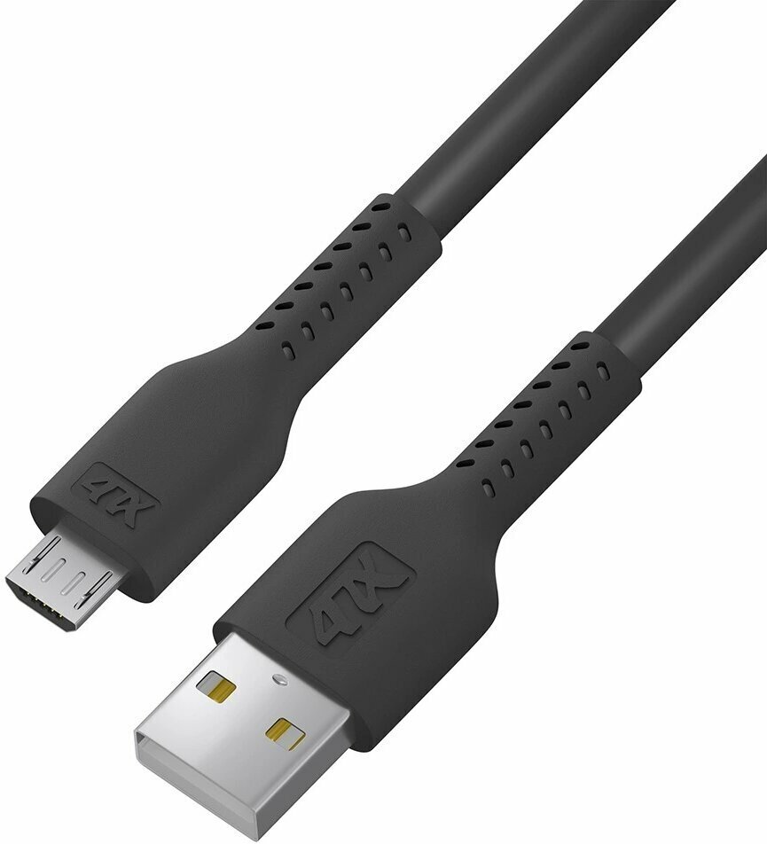 Кабель USB A (M) - microUSB B (M), 1м, 4PH (4PH-R90062)