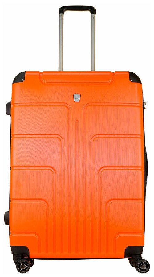 Чемодан Luyida300908, пластик, поликарбонат, опорные ножки на боковой стенке, 94 л, размер L, оранжевый