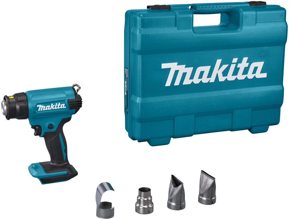 Аккумуляторный тепловой пистолет (фен) Makita LXT 18В 1 режим 550° без АКБ и З/У DHG180ZK