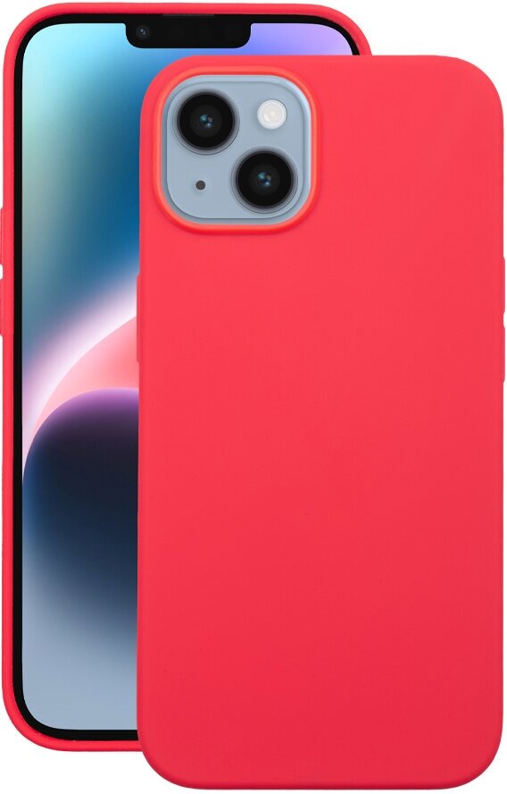 Чехол Liquid Silicone Pro Magsafe для Apple iPhone 14 (2022), красный, Deppa 88348