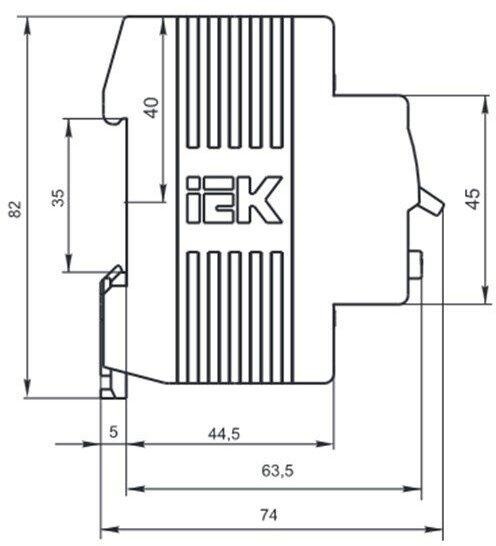 ВД1-63 MDV10-2-080-030 Выключатель дифференциального тока двухполюсный 80А 30мА (тип AC) IEK - фото №10