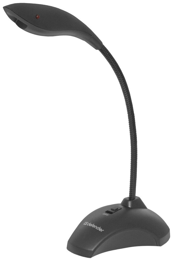 Микрофон компьютерный Defender MIC-115 черный, кабель 1,7 м