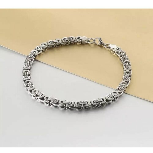 фото Браслет, 1 шт., размер 22 см, серебряный onix_jewellery