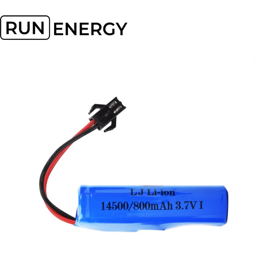 Аккумулятор Run Energy 14500 800 мАч 3.7В с разъемом SM 2P