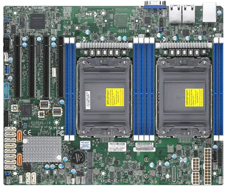 Материнская плата Supermicro Motherboard 2xCPU X12DPL-i6 3rd Gen Xeon Scalable TDP 185W/8xDIMM/ 12XSATA/ C621A RAID 0/1/5/10/2x1Gb/4xPCIex16/M.2Bulk