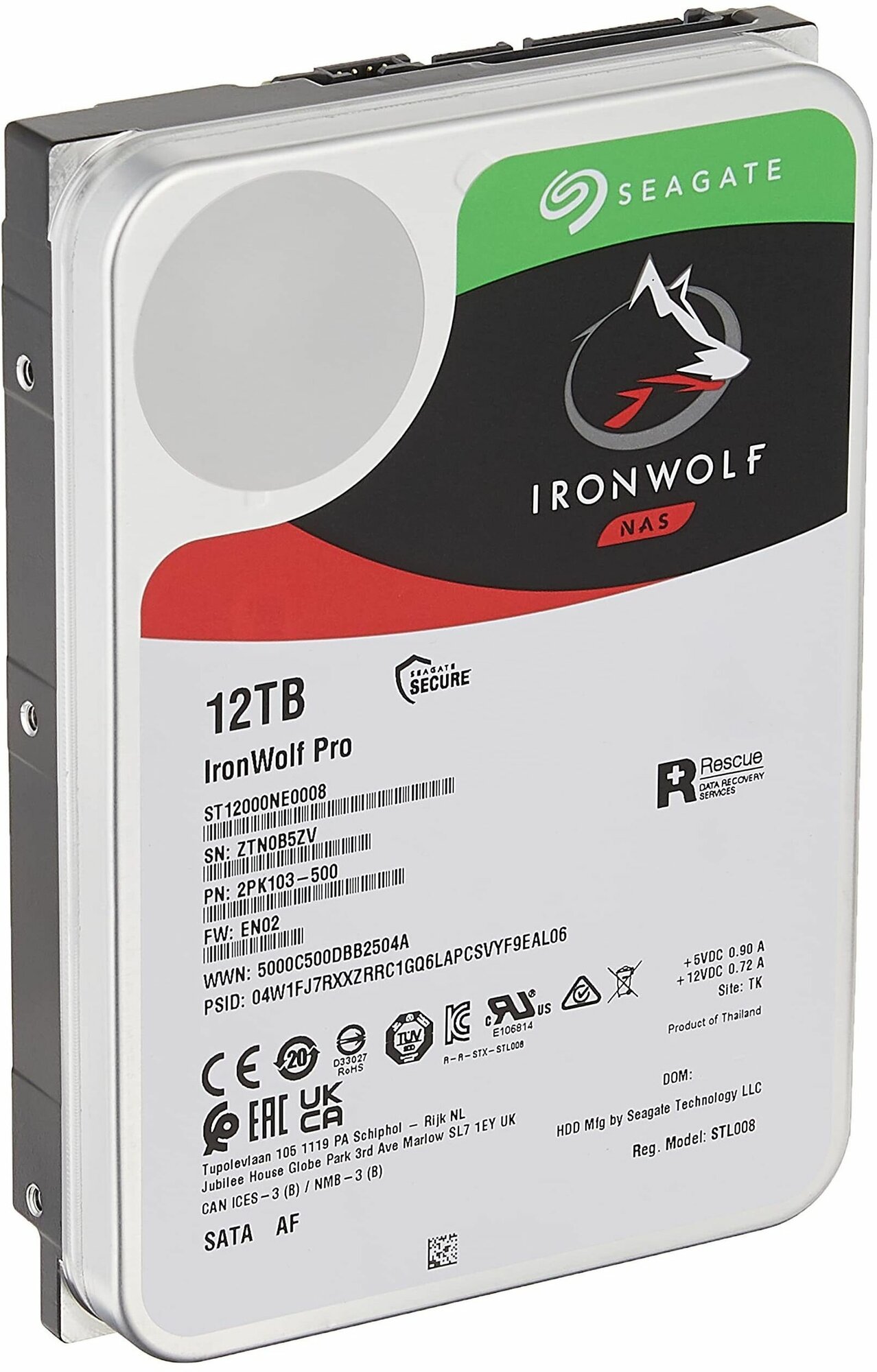 Жесткий диск 12TB SATA 6Gb/s Seagate 3.5" IronWolf Pro NAS 7200rpm 256MB - фото №8