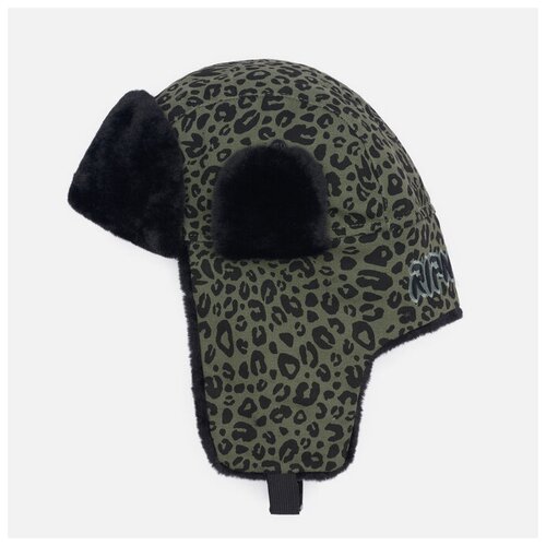 фото Шапка ушанка ripndip, подкладка, размер uni, зеленый