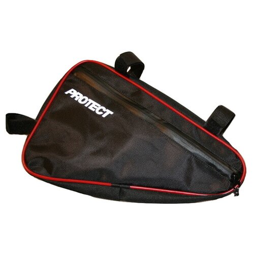 Велосумка под раму PROTECT, 40х26х6cm, черная водонепроницаемые велосипедные сумки сумка на переднюю раму сумка на верхнюю трубу женская сумка для велосипеда велосипедная сумка для