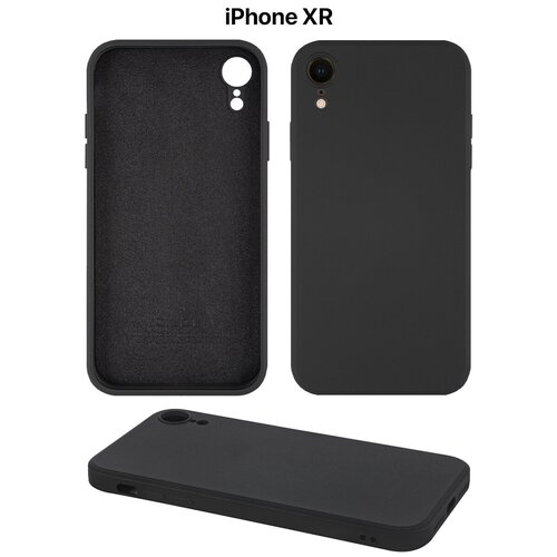 Защитный чехол на айфон XR силиконовый противоударный бампер для Apple iphone XR с защитой камеры черный силиконовый чехол такса love на apple iphone xr