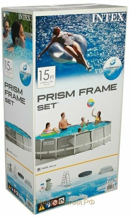 Каркасный бассейн Intex Prism Frame 26724 (457х107) - фото №6