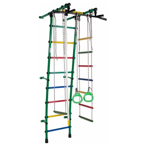 фото Детский спортивный комплекс формула здоровья пристенный стелла green/rainbow