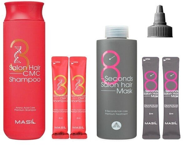 Набор шампунь+маска для волос MASIL 38 SET (shampoo 300ml+8ml+ mask 200ml+8ml) - фото №20