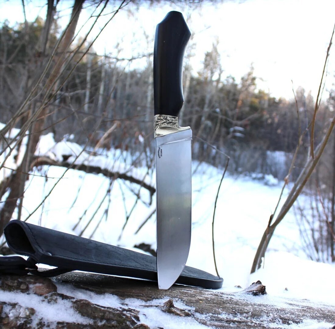 Кованый нож "Пчак" из стали Х12МФ