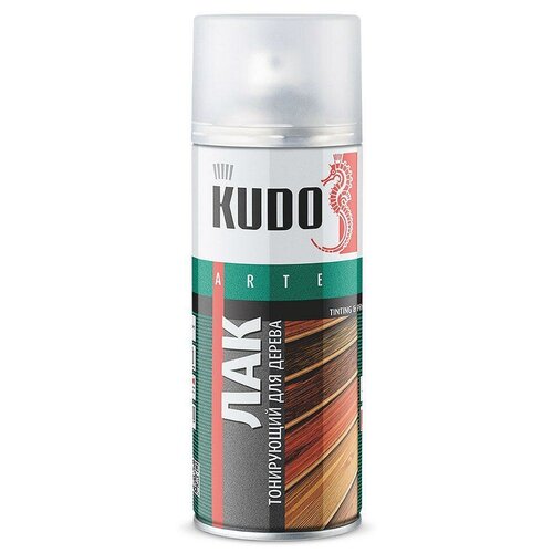 Лак KUDO тонирующий, дуб, глянцевая, 520 мл, 1 шт. эмаль kudo термостойкая 5006 аэрозоль красно коричневая 520 мл ku 5006