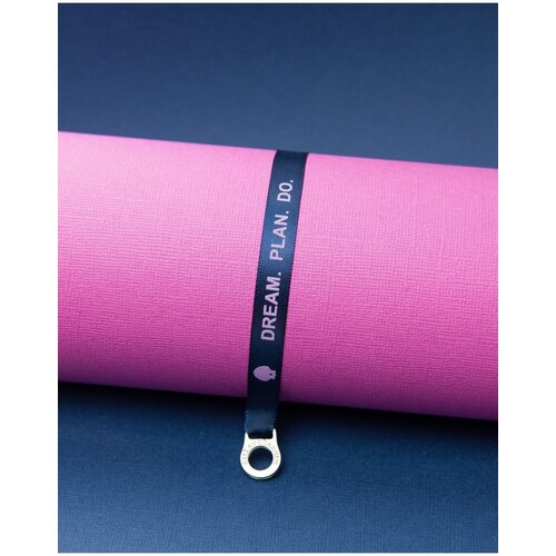 Браслет-нить, 1 шт., размер 19 см, размер one size, розовый, синий закладка с шейкером dream plan do artfox