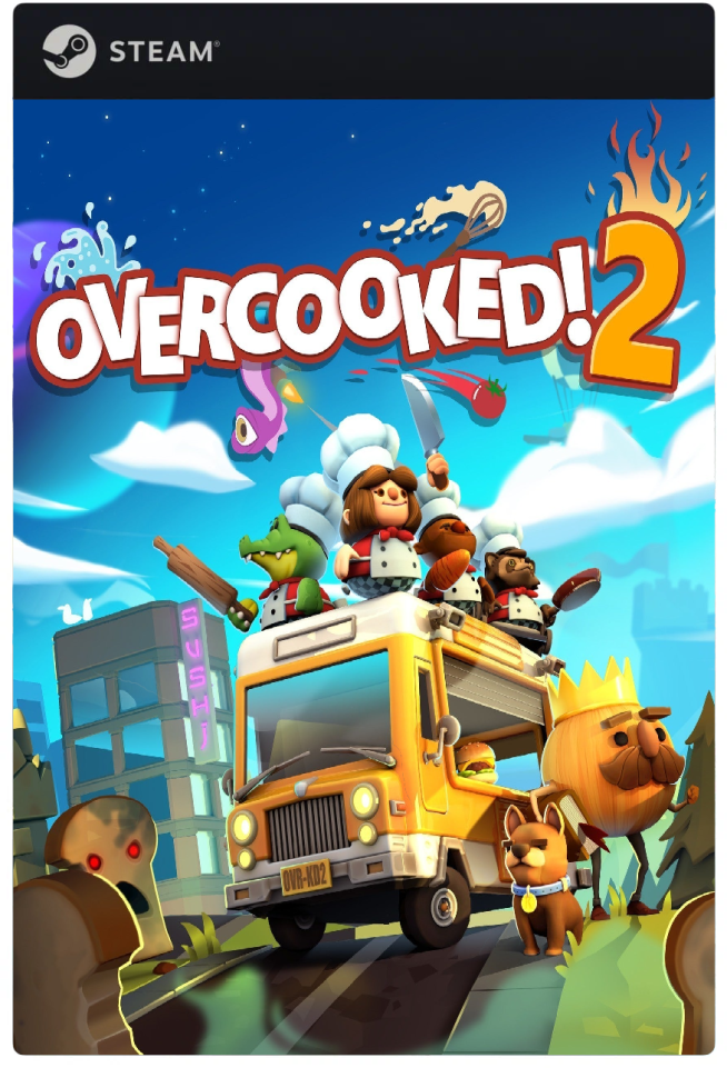 Игра Overcooked! 2 для PC, Steam, электронный ключ