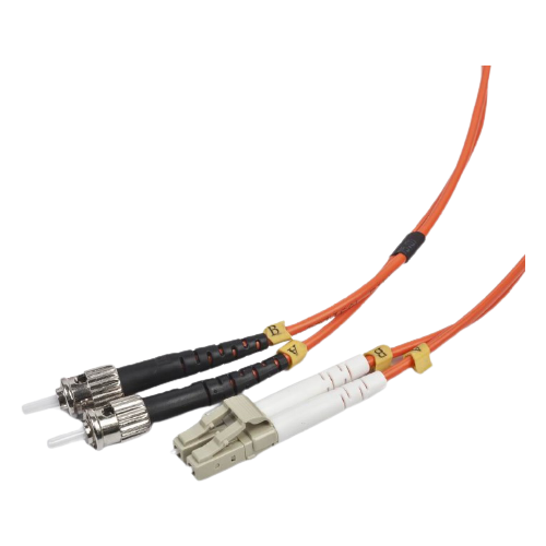 Разъем Cablexpert LC - ST (CFO-LCST-OM2-1M), 1 м, оранжевый