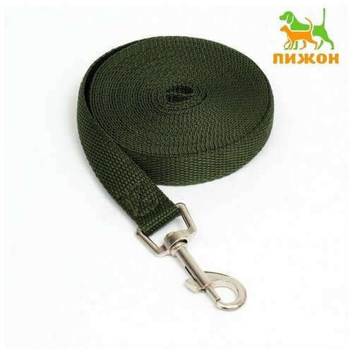 Поводок 5 м х 2 см зелёный 850₽