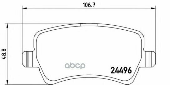 Колодки Тормозные P24078 Brembo арт. P24078