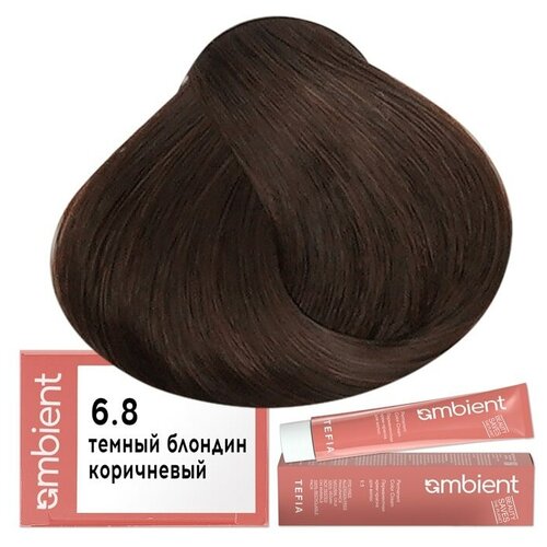 Tefia Ambient Крем-краска для волос AMBIENT 6.8, Tefia, Объем 60 мл