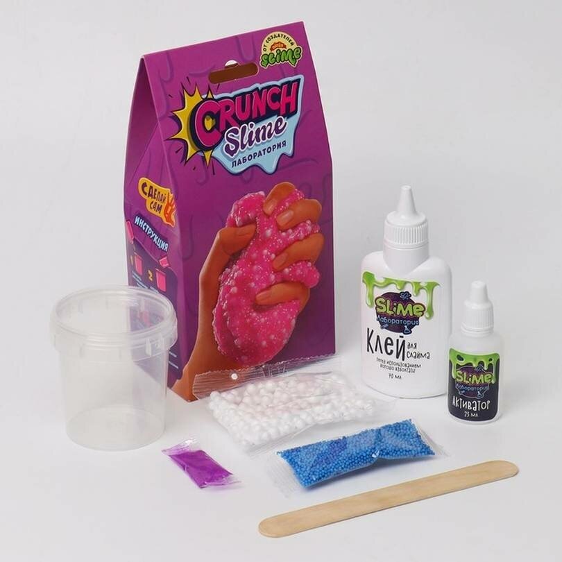 Slime лаборатория Crunch, 100 г. Волшебный мир - фото №10