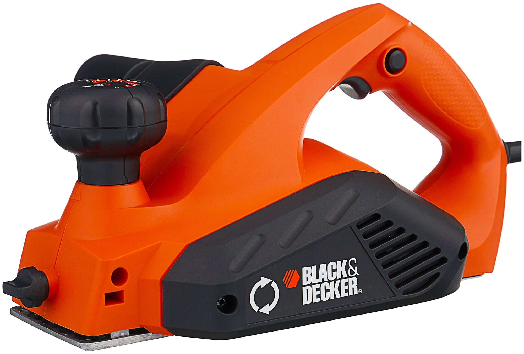 Рубанок BLACK+DECKER KW712, 650 Вт, 0-2 мм, шир. 82 мм